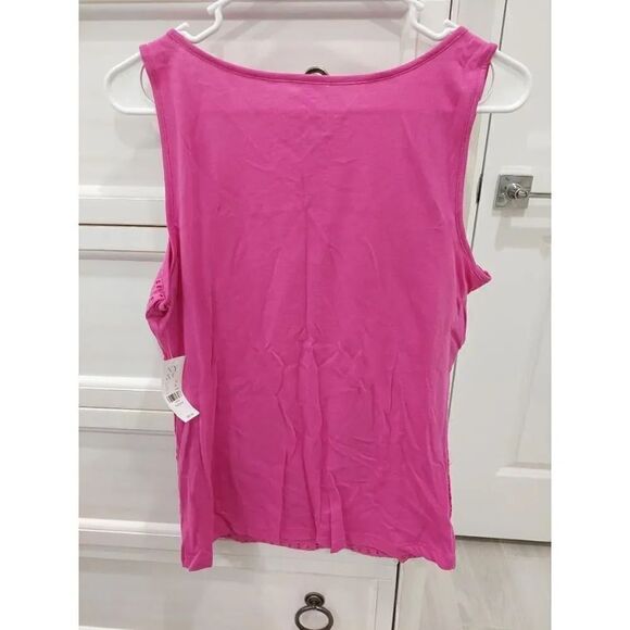 New York and Company Pink Tank Top - Picture 2 of 8